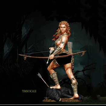 1/24 VECHI Primordial archer FEMEIE Rășină figura truse Model in Miniatura gk Unassembly Nevopsite