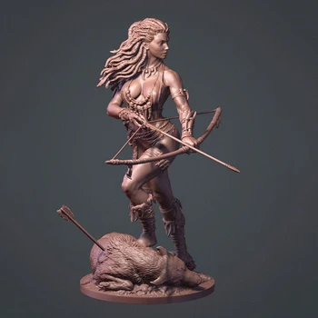 1/24 VECHI Primordial archer FEMEIE Rășină figura truse Model in Miniatura gk Unassembly Nevopsite 1