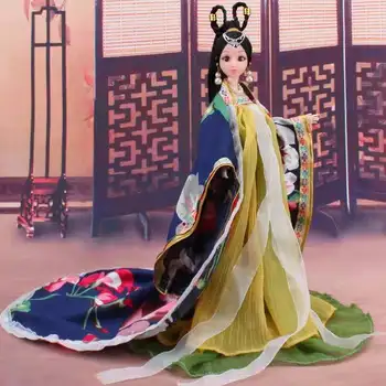 1/6 BJD Păpușă Tradițională Chineză Antică Frumusețe de Costume Pentru Barbie Haine de Cosplay Rochie Pentru Printesa Barbie Petrecere Rochie de Copil Jucărie