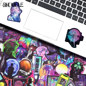 10/30/50PCS Laser Graffiti Autocolant Holografic Colorate Punk Pentru Pegatinas Skateboard Decal Depozitare Autocolante Drăguț Jucărie pentru Copii F5