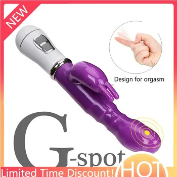 10 Viteze G Spot Rabbit Vibrator pentru Femei de Vânzare cele mai Bune Usb Reîncărcabilă Rabbit Vibrator Vibratoare Jucarii Sexuale 18+ Sex-Shop
