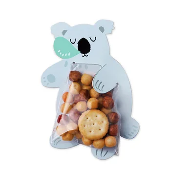 10buc/lot de Animale Urs Koala Iepure Cadou Geanta Candy Bag Copil de Dus la Petrecerea de Ziua Biscuit Sac de Urs Cutie de Bomboane de Decorare Alimente 5