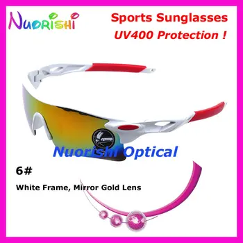 10buc o mulțime en-Gros de vânt ochelari femei barbati sport ciclism ochelari de soare cu Protecție UV400 12 culori 9181 Transport Gratuit