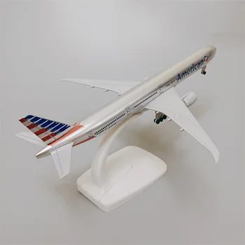 19cm Aer American AA B777 Boeing 777 companiile Aeriene Avion Model de Avion de Metal Aliaj turnat sub presiune Aeronave w Aterizare Unelte Roți