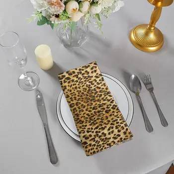 1BUC Sălbatice Animald Model Leopard Tabelul Mat Decor Bucatarie Placemat Șervet de Masă Pentru Nunta de luat Masa Accesorii Masa Mat