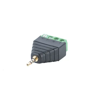 2 buc 3.5 mm conector jack stereo cu adaptor de 3,5 mm la 2,5 mm audio mono canal de priză pentru terminal cu șurub audio mono canal plug