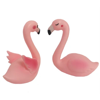 2 Bucati Drăguț Roz Flamingo Rattle Jucarii De Baie Ornament Tort Pentru Copii Decoratiuni Phoeniconaias Copii Cadou De Ziua Lovebird 1