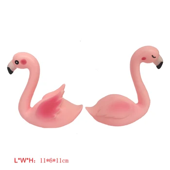 2 Bucati Drăguț Roz Flamingo Rattle Jucarii De Baie Ornament Tort Pentru Copii Decoratiuni Phoeniconaias Copii Cadou De Ziua Lovebird 3