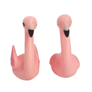 2 Bucati Drăguț Roz Flamingo Rattle Jucarii De Baie Ornament Tort Pentru Copii Decoratiuni Phoeniconaias Copii Cadou De Ziua Lovebird 4