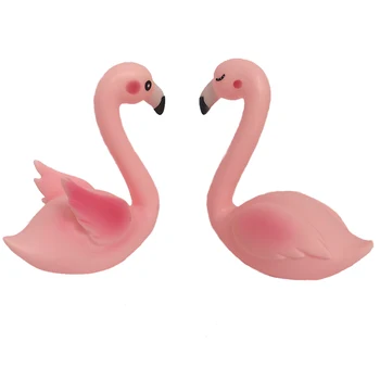2 Bucati Drăguț Roz Flamingo Rattle Jucarii De Baie Ornament Tort Pentru Copii Decoratiuni Phoeniconaias Copii Cadou De Ziua Lovebird 5