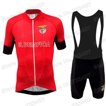 2021 Benfica Ciclism Jersey Set Portugalia Pro Echipa de Ciclism de Îmbrăcăminte pentru Bărbați Biciclete Rutier Tricouri Pantaloni Costum MTB Roupa Ciclismo Camisola 2