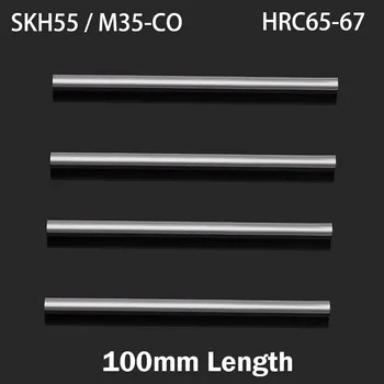 3.4 mm 3.5 mm, 3.6 mm diametru exterior 100 mm Lungime M35 HSS-CO SKH55 HRC65-67 Jobber Burghiu Plictisitor Rundă de Tăiere CNC Strung Tool Bar Tijă