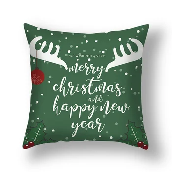 45cm Crăciun Fericit față de Pernă față de Pernă Santa Elan Decor de Crăciun Acasă 2022 Ornament de Crăciun față de Pernă decor acasă