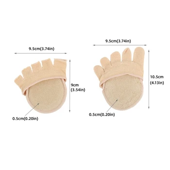 4buc=2pairs Picior de Îngrijire Separator de Bumbac Respirabil Cinci Degete de la Picior Ciorapi Elastici Inflamație la picior Manșon Protector Hallux Valgus Corector 3