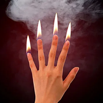 4buc/set Deget de Foc Trucuri Magice de Foc care Apar Degetul mare Sfat Magia Magician Profesionist Etapă Iluzii Pusti Accesorii elemente de Recuzită