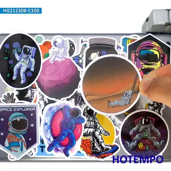50/100buc Astronaut Extraterestru Univers Nava Amuzant Autocolant Impermeabil pentru Chitara Laptop Telefon Skateboard Motocicleta Autocolante Auto