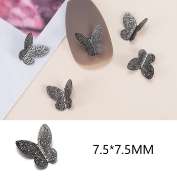 50 Buc Aliaj de Metal Fluture de Design 3D Decoratiuni de Arta Unghiilor Farmec Bijuterii Bijuterie Stil Japonez Manichiura DIY Consumabile Accesorii 1