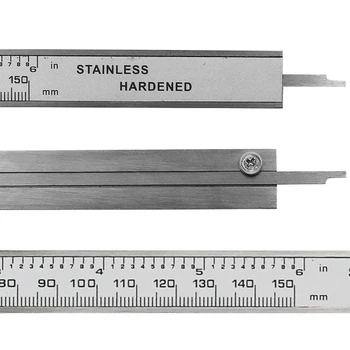 6 Inch 0-150mm Instrument de Măsurare din Oțel Inoxidabil Șubler Digital Șubler cu Vernier
