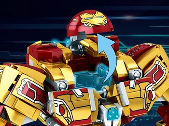 858Pcs Marvel Avengers Blocuri Model Figurine Iron Man MK42 super-Erou Iron Mecha Robot Cărămizi Jucării pentru copii pentru Copii Baieti