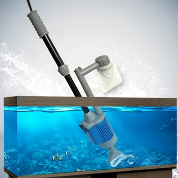 Acvariu de Apa se Schimba Pompa de 20/28W Electric Rezervor de Pește Instrument de Curățare de Vid de Apă Schimbător de Pietriș Curat Sifon Filtru Pompa