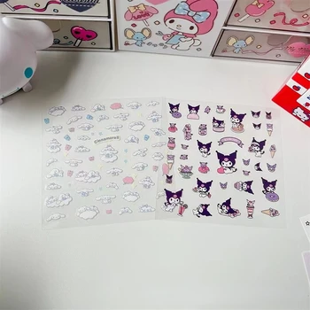 Anime Sanrio Transparente din PVC Autocolante Autocolante Creative pentru Copii Drăguț DIY de Mână Cont de Materiale Impermeabile Autocolante en-Gros
