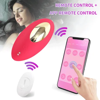 APP vibratoare ou vibrator Portabil poate vibrator cu remote app vibratoare ou jucarii sexuale vibrador Cu Chilotei Sexy Clitoridian aspect