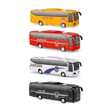 Autobuz Școlar Model De Jucărie PullBack Autobuz Vehicul De Salvare Jucărie De Autobuz Foc Rescure Autobuz DropShipping