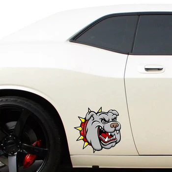 B-0035# Auto-Adeziv Decal Bulldog Cap Masina Autocolant Impermeabil Auto Decoruri pe Bara de protecție din Spate Fereastră 5