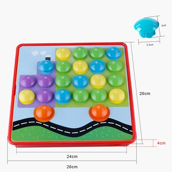Baby Puzzle Copii Puzzle-uri 3D Jucării Compozit Imagine Puzzle Creativ Mozaic de Ciuperci de Unghii Kit Educațional de Joc Jucarii Pentru Copil 2