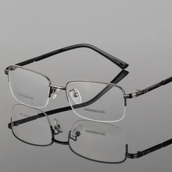 BCLEAR Nou aliaj metalic jumătate rama rama de ochelari miopie miopie ochelari de vedere optic ochelari pentru barbati S887 1