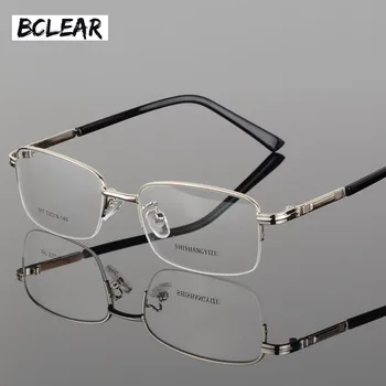 BCLEAR Nou aliaj metalic jumătate rama rama de ochelari miopie miopie ochelari de vedere optic ochelari pentru barbati S887 4