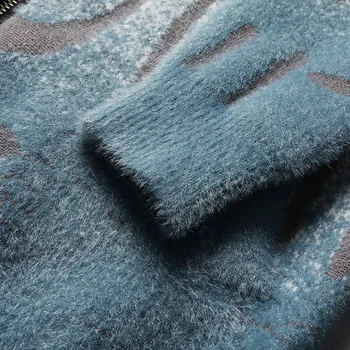 Brand de lux de designer jacquard țese Nurca cardigan barbati nou toamnă și de iarnă 2022 personalizate cu fermoar ține de cald pulover haina