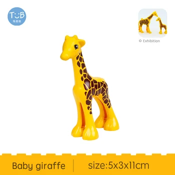 Caramida Animale de Ortografie Blocuri de Urs Panda, Elefant, Girafa Oi Pui de Învățământ Caramida FIERBINTE Jucărie pentru Copii Cadouri pentru copii