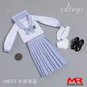 CDtoys CD031 1/6 Scară Uniformă de Școală JK Fusta Feminin Costum de Marinar Haine Model se Potrivesc 12