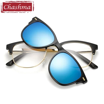 Chashma de Brand Designer de Ochelari Femei Clipuri Lentile Polarizate Magnet de Conducere de Noapte ochelari de Soare Galben Optic Ochelari cu 3 Clipuri