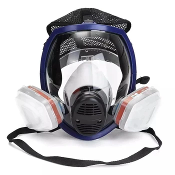 Chimice masca 6800 masca de gaze, praf respirat vopsea insecticid pulverizator silicon fata complet filterGas masca pentru laborator sudare 0