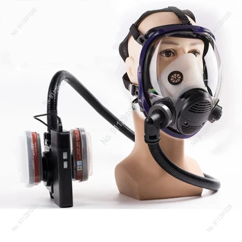 Chimice masca 6800 masca de gaze, praf respirat vopsea insecticid pulverizator silicon fata complet filterGas masca pentru laborator sudare 1