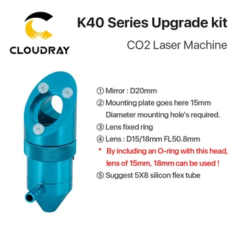 Cloudray K40 Serie de Upgrade Kit pentru CO2 Mici cu Laser Masina de Gravat Ruida RDC6432 Laser CO2 Controller DM542S Stepper Driver