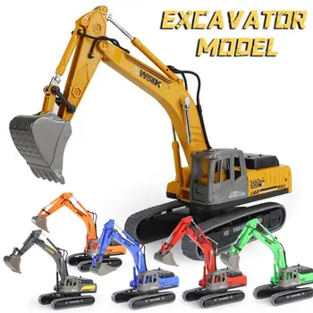Copii Jucărie Mașină Excavator Model De Jucărie Inginerie Jucărie Mașină De Simulare Auto Ornament Excavator Inginerie Diecast Set