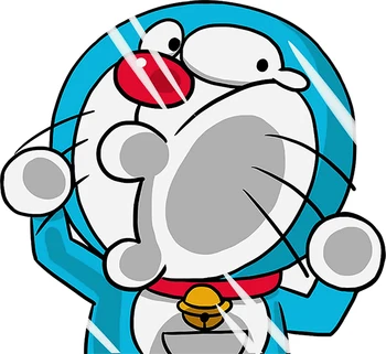 Dawasaru Amuzant Autocolante Auto Plâns Mulțimea Doraemon Zdrobit Fereastra Sticker Laptop Camioane Motociclete Accesorii Auto din PVC,15cm