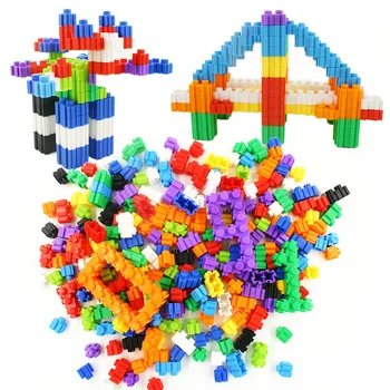 De mari Dimensiuni 12mm 500g DIY Blocuri Caramizi Set Creator City Model de Jucărie de Învățământ Creativ Stivuire Blocuri Jucarii