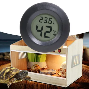 De înaltă Precizie Digital Termometru Higrometru Metru pentru Reptile broasca Testoasa Terariu Acvariu Accesorii de Temperatură și Umiditate