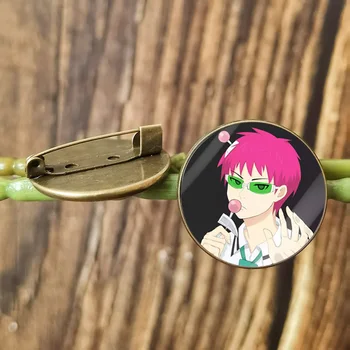 Dezastruoase în Viața de Saiki Kusuo Broșe Pin Rever pentru Barbati Femei Figura Anime Cosplay Insigna Ace Geanta Accesorii
