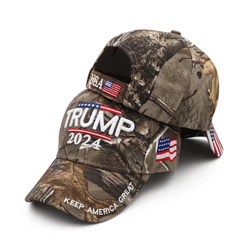 Donald Trump Palarie Camuflaj Capac Ține America Mare MAGA Pălărie Președintele 2024 Steagul American, statele UNITE ale americii Sepci de Baseball