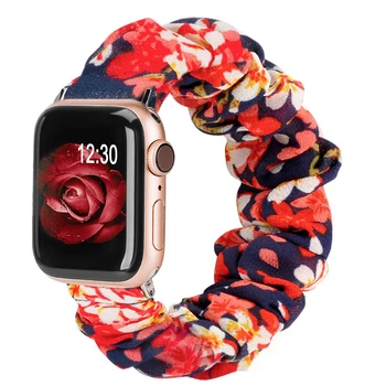 Elastic de par Curea pentru Apple Watch Band 44mm 42mm 38mm 40mm Bohemia Elastice din Nylon Solo Buclă Watchband iwatch Seria 6 5 4 3 SE