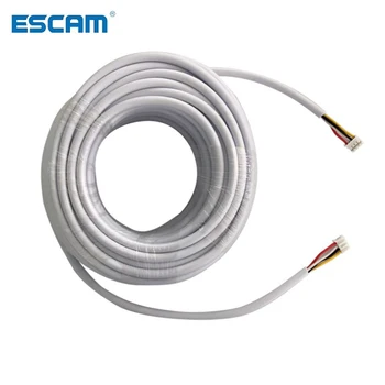 ESCAM 15M 20M 30M 50M AVVR 4 Core Sârmă 4*0.12 fir de Cupru pentru Cablu Video Interfon, Video interfon Sonerie, Interfon Cablu