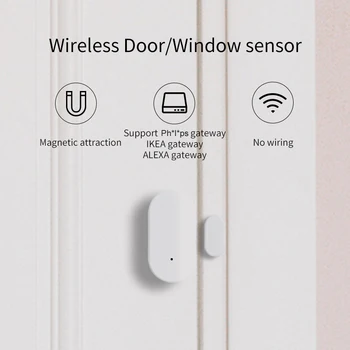 EWelink ZigBee Inteligent Fereastră Ușă Poarta Senzor Detector De Smart Home Securitate Alarmă Sistem Utilizat Cu Un Zigbee3.0 Poarta 2