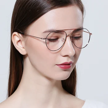 FENCHI rama de ochelari de designer miopie ochelari vintage aviator optice metal pahare transparente unisex