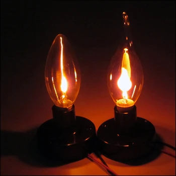 Flacără de Foc Bec E14 Edison Pâlpâie Flacăra Lumanare Led Lumina Focului de Iluminat de Epocă 3W Coada Decor Retro de Economisire a Energiei Lampă de Iluminat