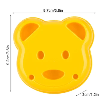 Forma de urs Sandwich Mucegai DIY Toast Forma Filtru Pentru Băieți Și Fete Urs Mucegai Sandwich Freze Pentru Copii de Pâine Relief Instrument